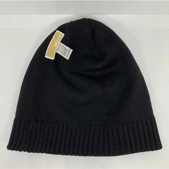 NWT Michael Kors Reversible Black Hat - Picture 2 of 2